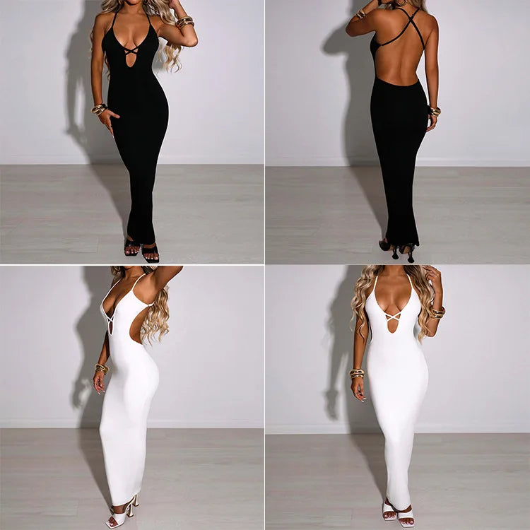 Summer  backless Bodycon Dress - Lace up ** ONLY ** £8.01