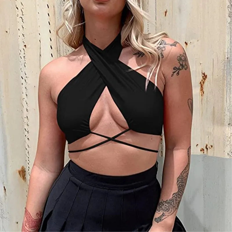 Sexy Halter Backless Crop Top ** ONLY ** £8.01