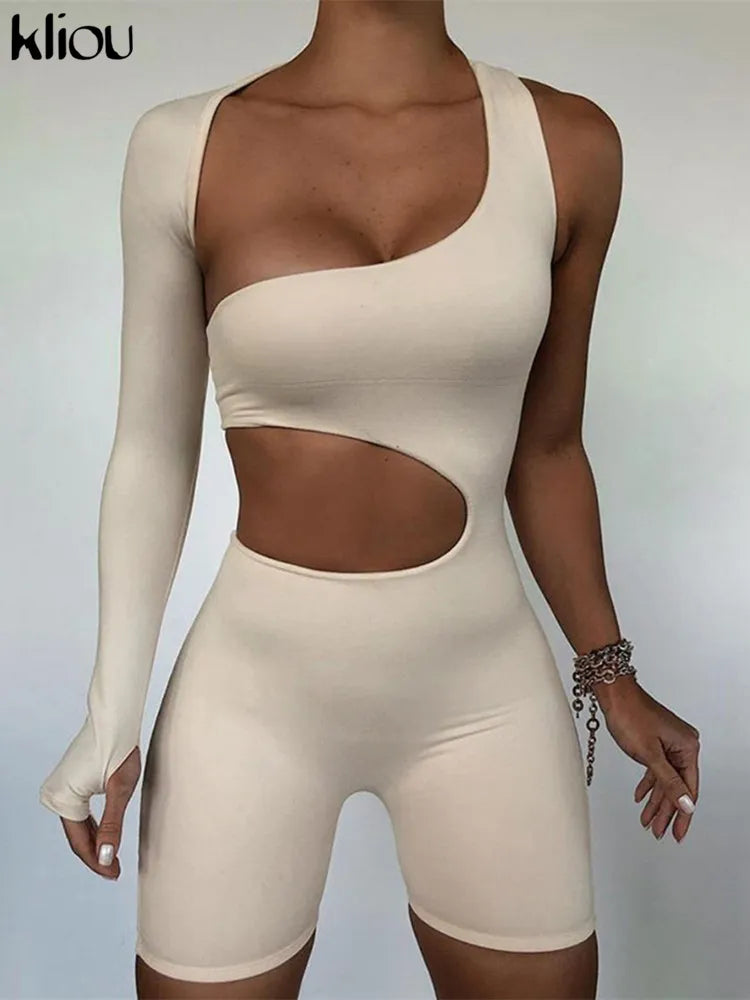 Sexy Long Sleeved  Elastic High Waist Jumpsuit ** ONLY ** £13.01