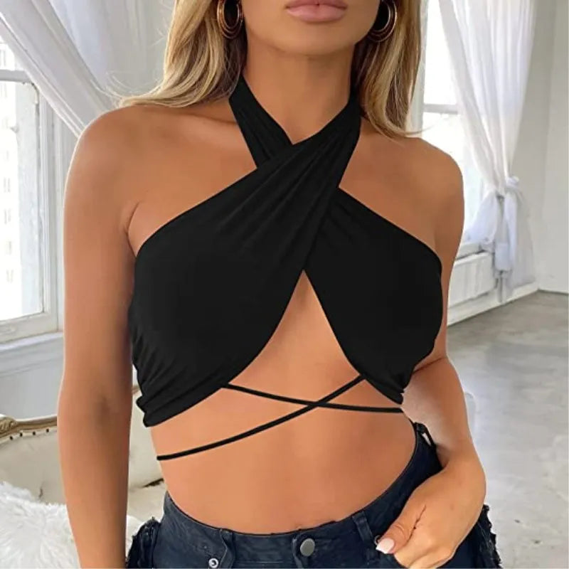 Sexy Halter Backless Crop Top ** ONLY ** £8.01